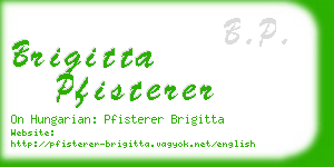 brigitta pfisterer business card